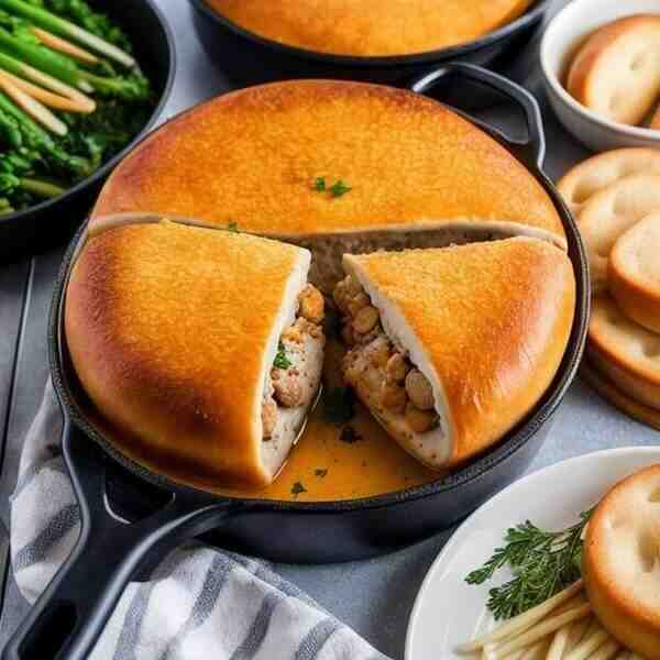 Курица фаршированная Поцарски